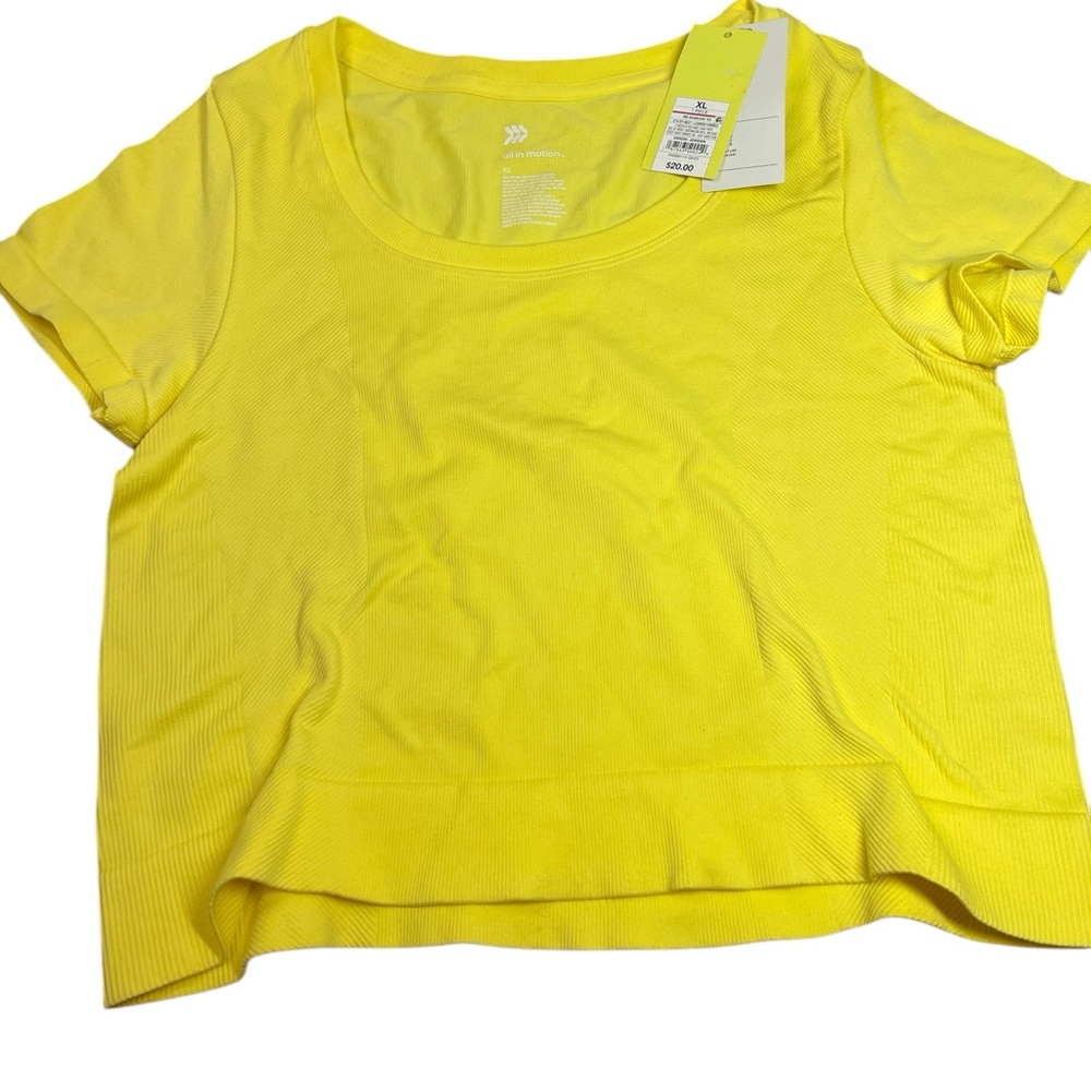All in‎ Motion Seamless Croptop yellow XL boxCP